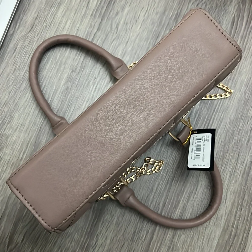 NWT Bebe Handbag Crossbody Bag with Rhinestones and Gold Chain Strap MSRP $109 - Picture 7 of 10